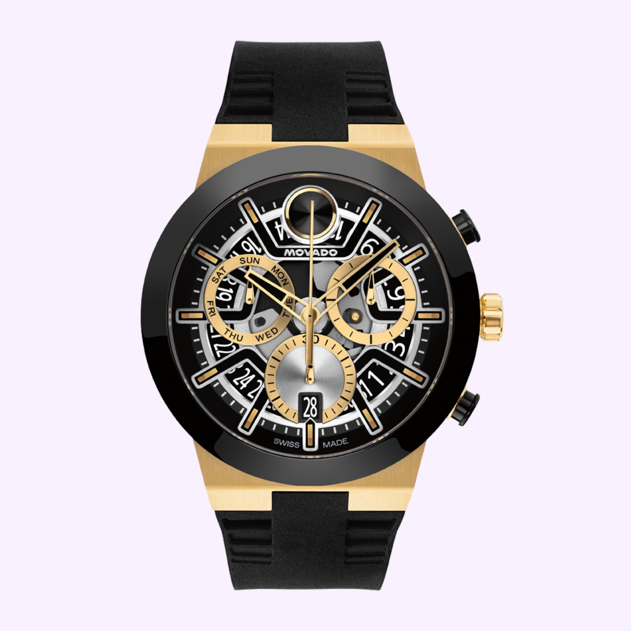 Front View Movado Watches BOLD Fusion Chronograph 3601307