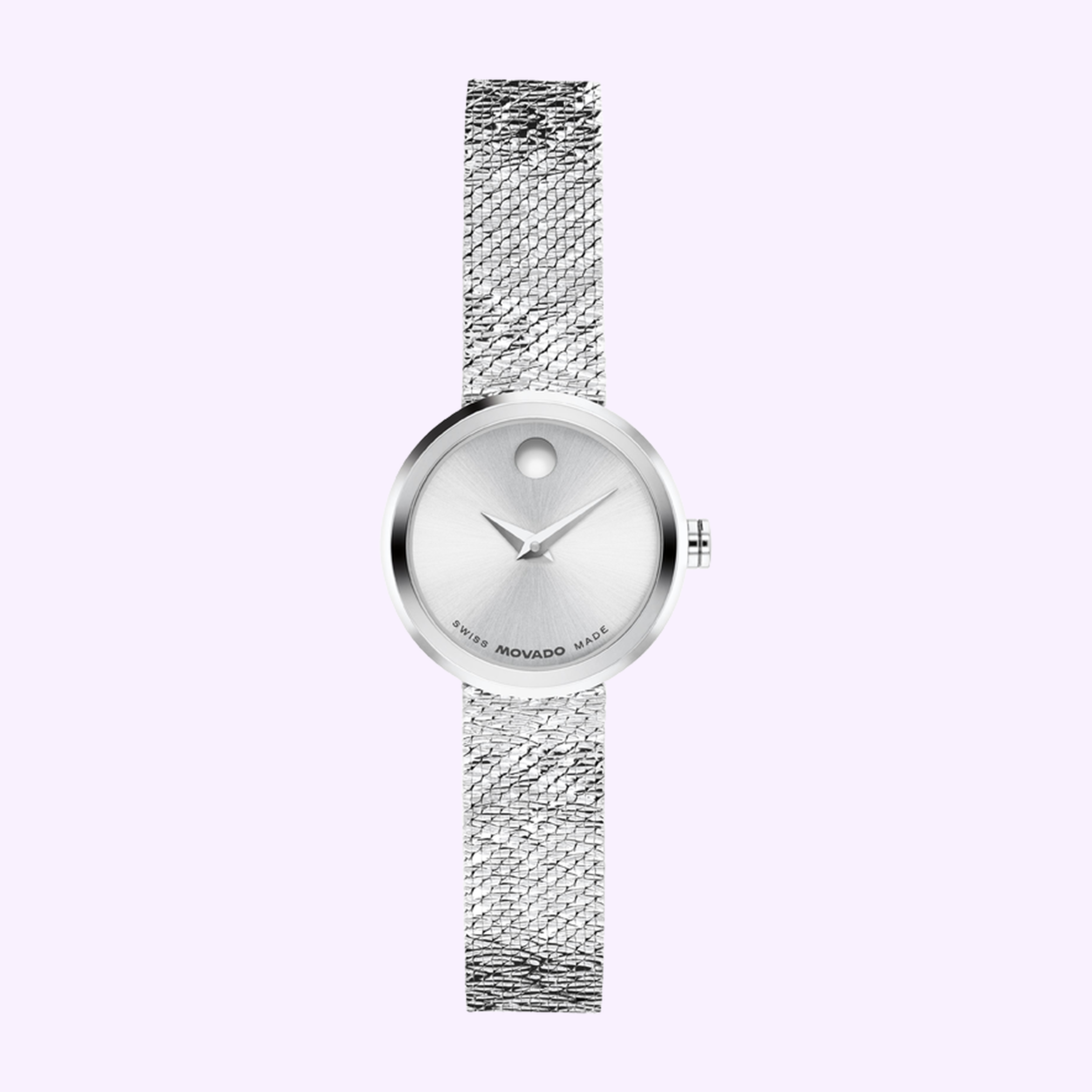 Front View Movado Watches Museum Velura Mini 0607855