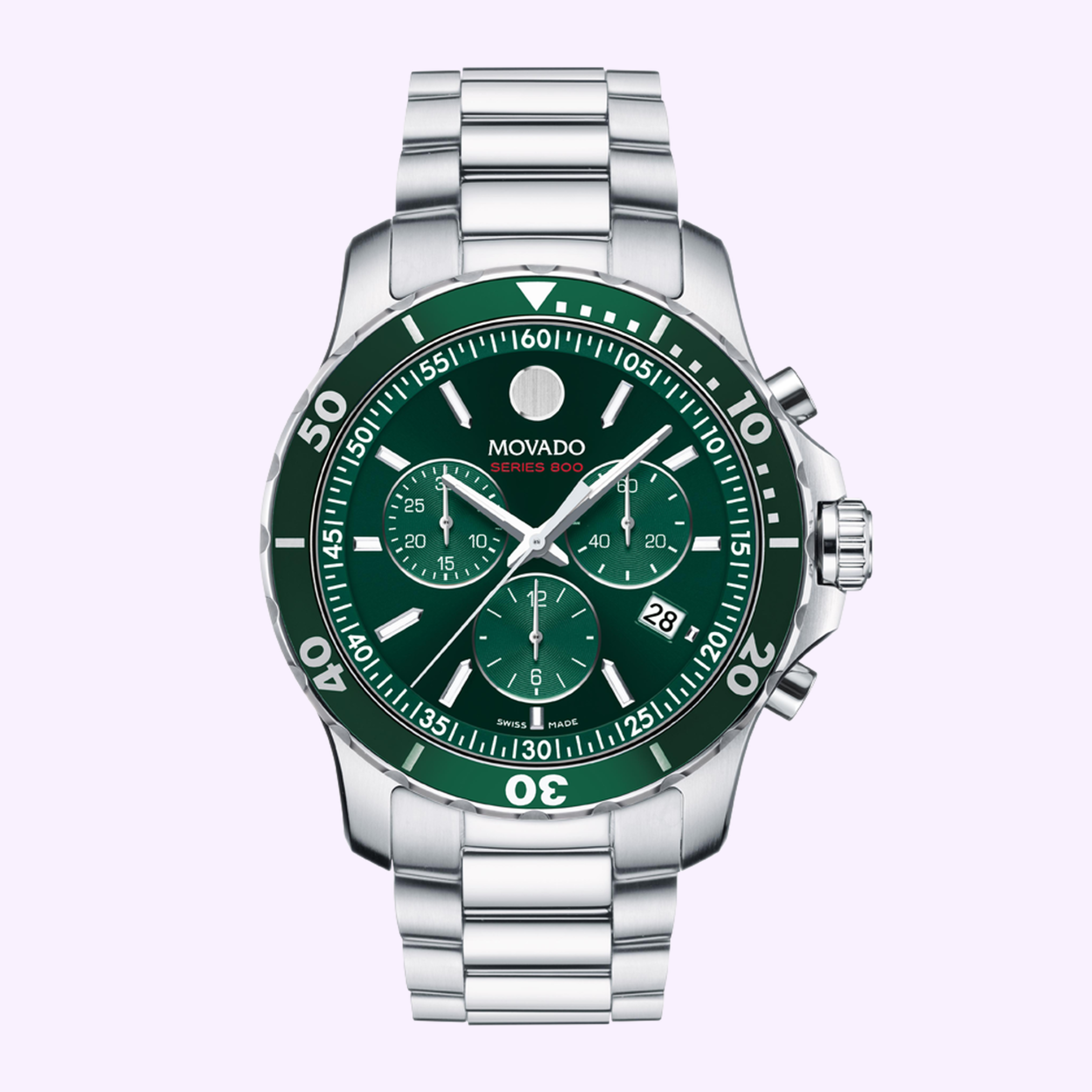 Front View Movado Watches Series 800 Chronograph 2600179
