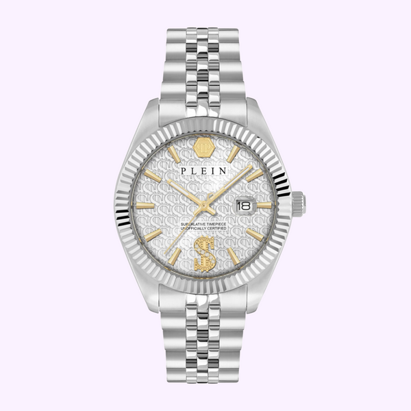 PHILIPP PLEIN Date Superlative Crystal Watch PWMFA0725
