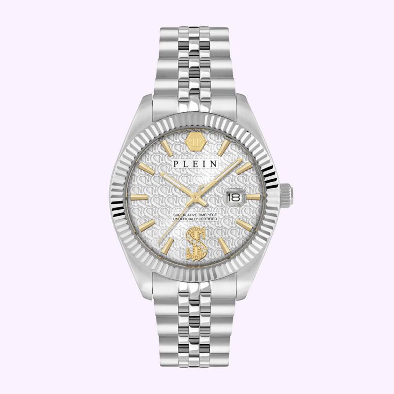 PHILIPP PLEIN Date Superlative Crystal Watch PWMFA0725