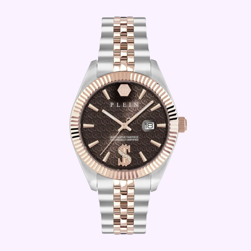 PHILIPP PLEIN Date Superlative Crystal Watch PWMFA0925