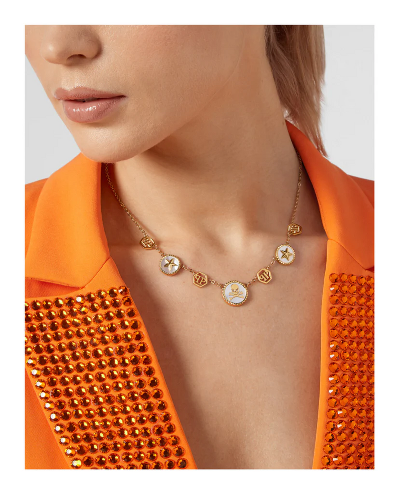 PHILIPP PLEIN PJ2EA10NU Plein Mini Logo Cable Chain Woman Necklace