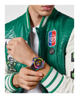 PHILIPP PLEIN PWAAA2123 The $kull Rainbow Silicone Man Watch
