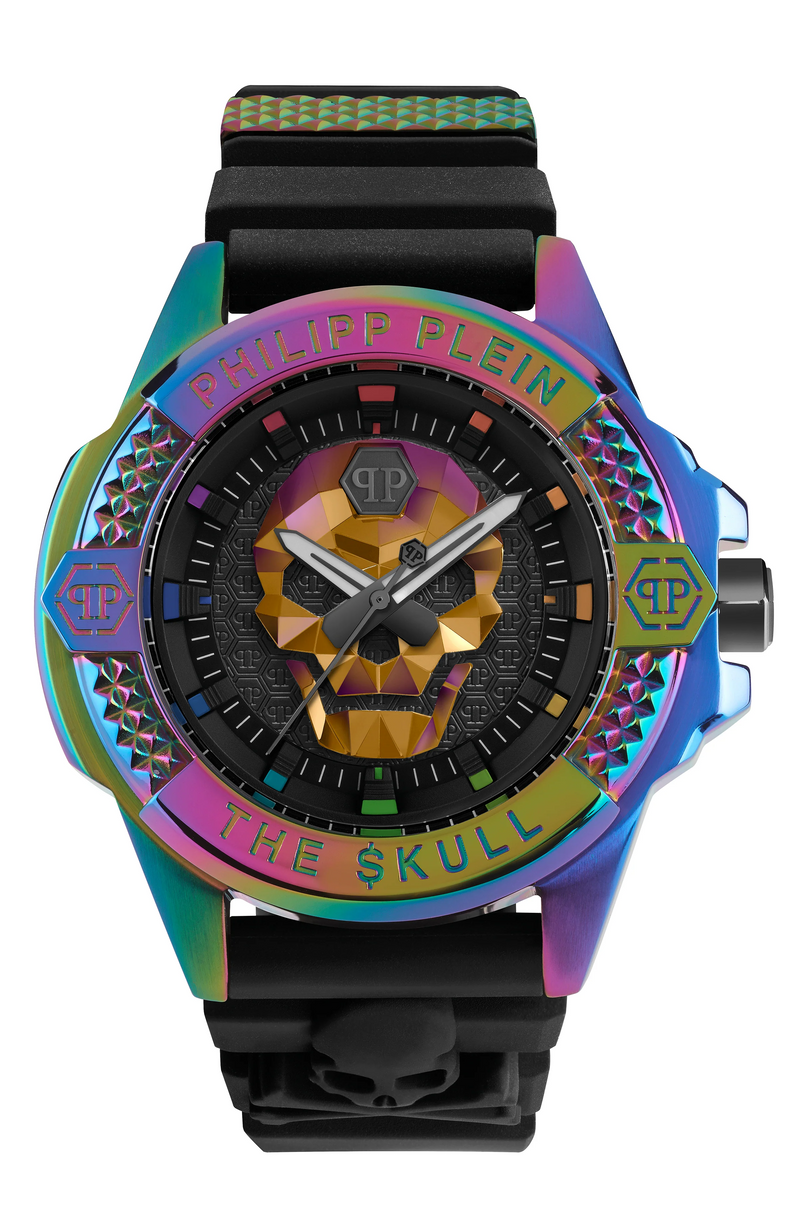 PHILIPP PLEIN PWAAA2123 The $kull Rainbow Silicone Man Watch