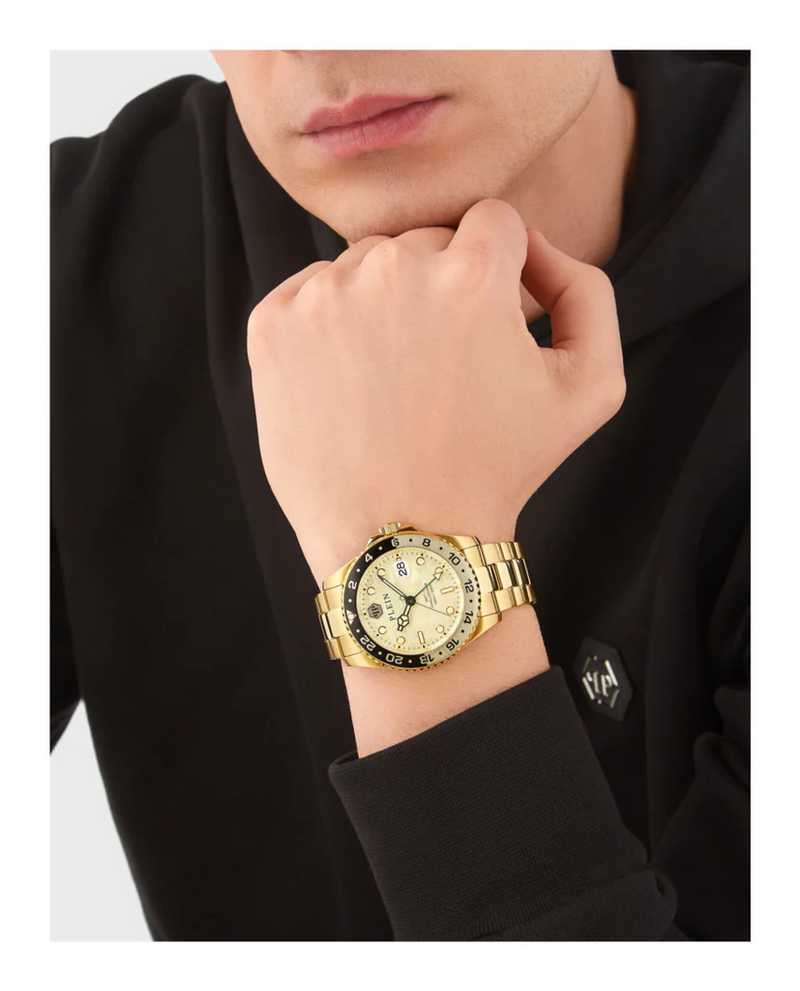 PHILIPP PLEIN PWYBA0423 GMT-I Challenger Bracelet Man Watch