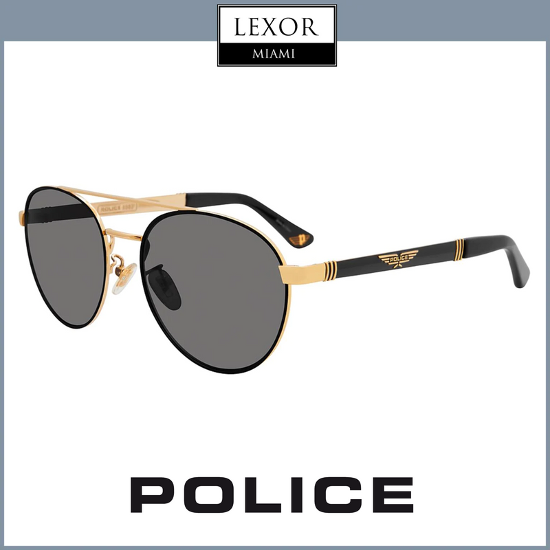 Gafas de sol Police Spl891 301P para mujer color negro y dorado Lexor Miami