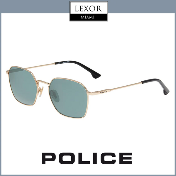 Police Spl970 0300 Gold-Black Unisex Sunglasses