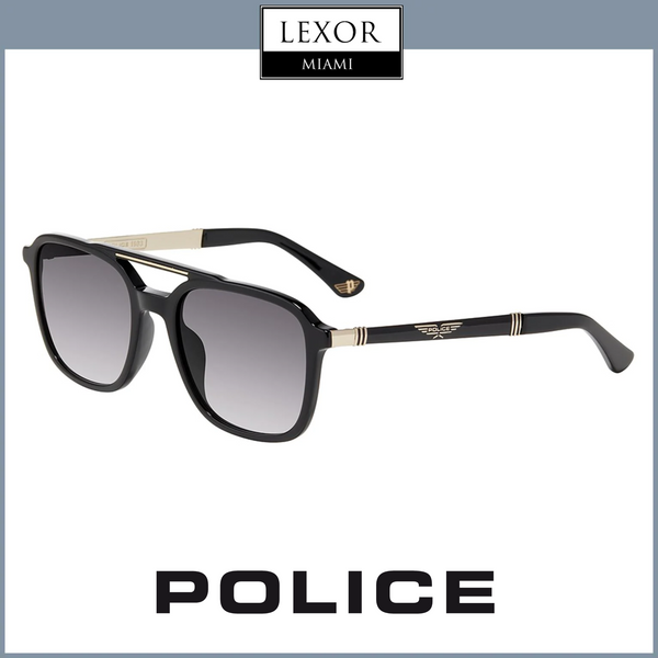 Police Spla53 0700 Black Unisex Sunglasses