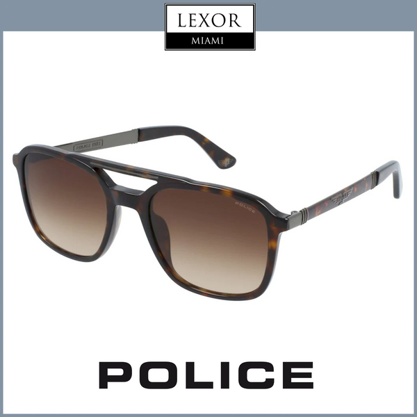 Óculos de sol unissex Police Spla53 0722 Dark Havana