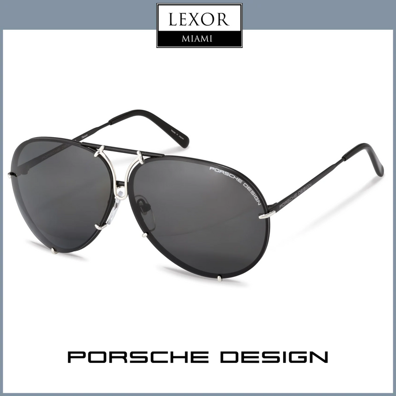 Porsche Design P8478-J-6910 Black-Silver  Sunglasses