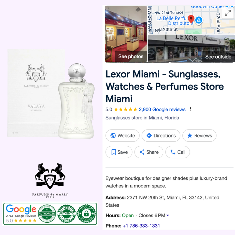 Parfume De Marly VALAYA EDP 2.5 oz women Perfume – Lexor Miami