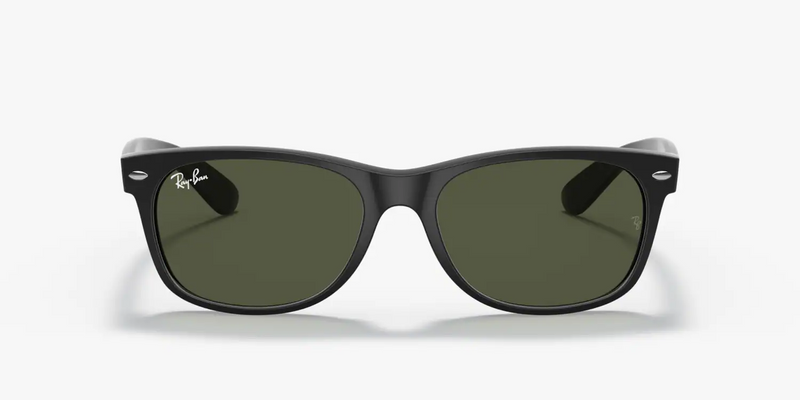 Rayban RB2132 901 58 NEW WAYFARER BLACK W/ G-15 GREEN Unisex Sunglasses