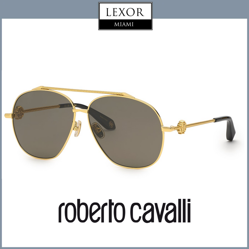 Roberto Cavalli SRC008V  400P  Yellow Gold 400 Sunglasses