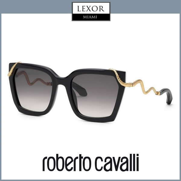 Roberto Cavalli SRC034 56  Black Plastic - Acetate & Metal Sunglasses  UPC:190605497654