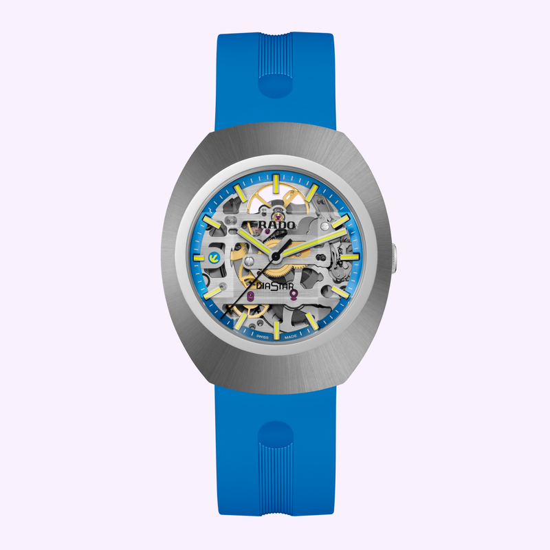 Rado DiaStar Original Skeleton Limited Edition R12169209 blue skeleton dial watch at Lexor Miami