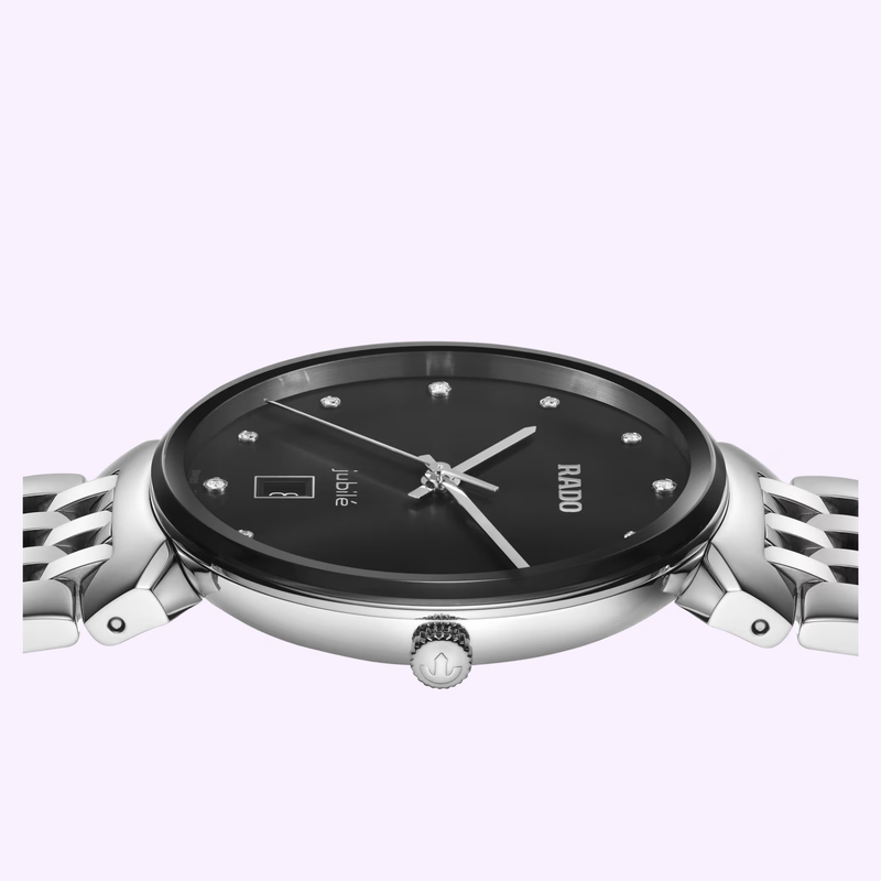 Rado Florence Diamonds R48912733 side profile with diamond hour markers