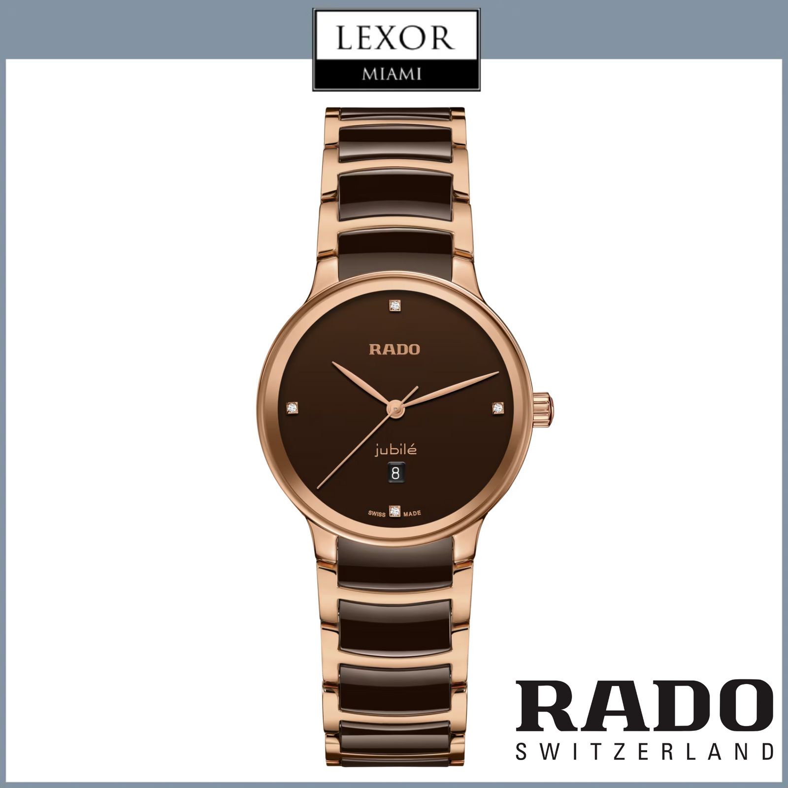 Rado Watches R30024712 Centrix Diamonds Upc 7612819063546 Lexor Miami