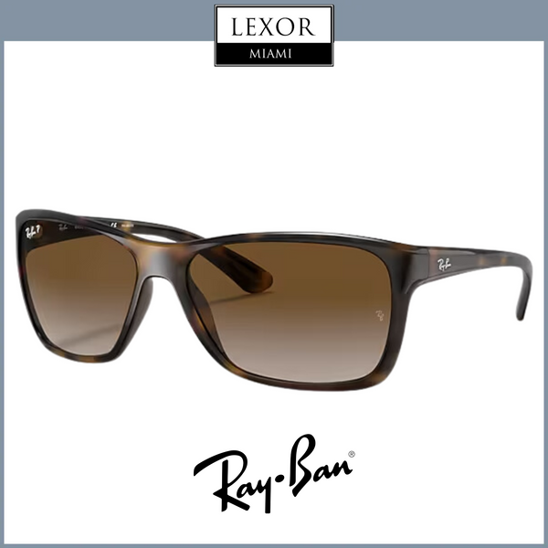 Ray-Ban 0RB4331 710/T5 61 LIGHT HAVANA W/ LIGHT GREY GRADIENT  BROWN Sunglasses