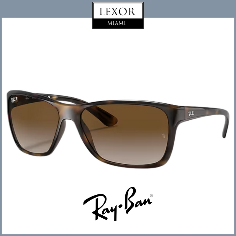 Ray-Ban 0RB4331 710/T5 61 LIGHT HAVANA W/ LIGHT GREY GRADIENT  BROWN Sunglasses