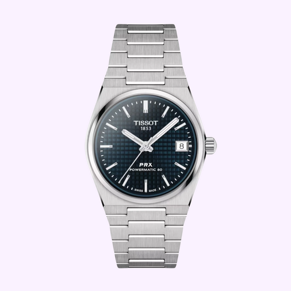 TISSOT T1372071104100 PRX UNISEX PW80 SS BR BL IND 35MM Watch