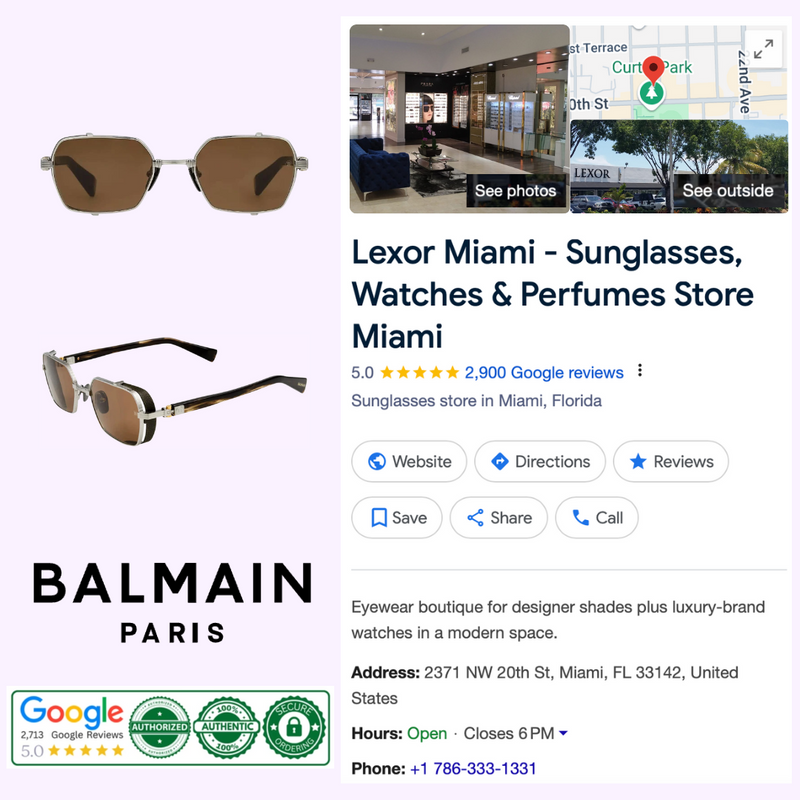 Gafas de sol unisex Balmain BPS-117B-52 Brigade III