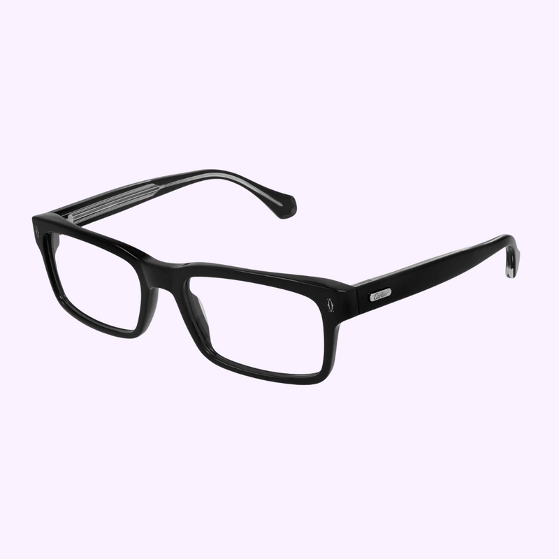 Montura de gafas Cartier CT0291O-001 54 para hombre en acetato