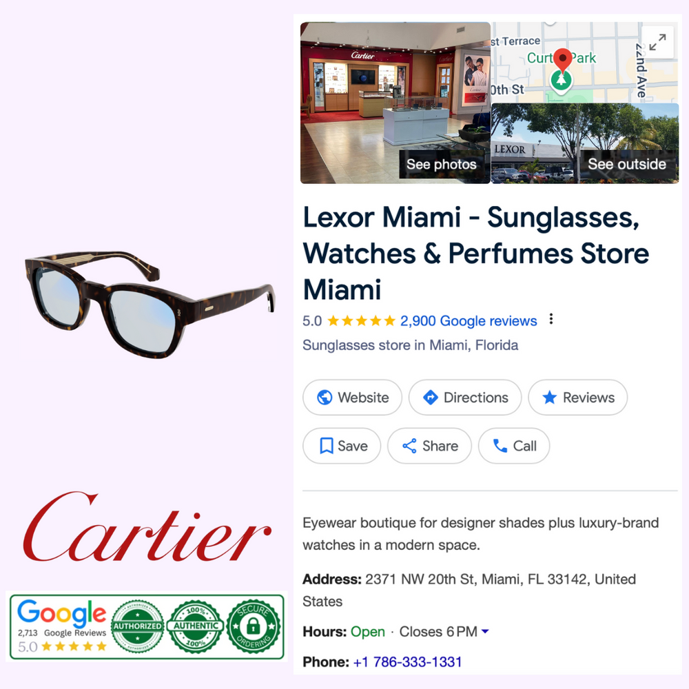 Cartier CT0278S 005 52 Man Optical – Lexor Miami