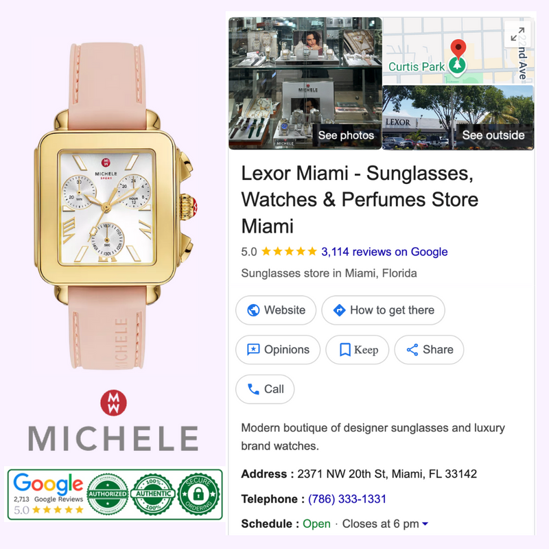 Michele Watches Deco Sport Chronograph Gold-Plated Ballet Pink Silicone Watch MWW06K000072