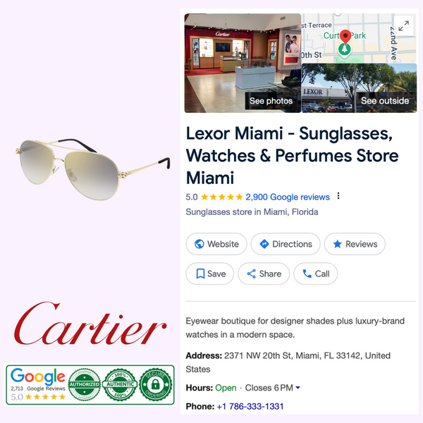 Gafas de sol unisex Cartier CT0233S 001 61