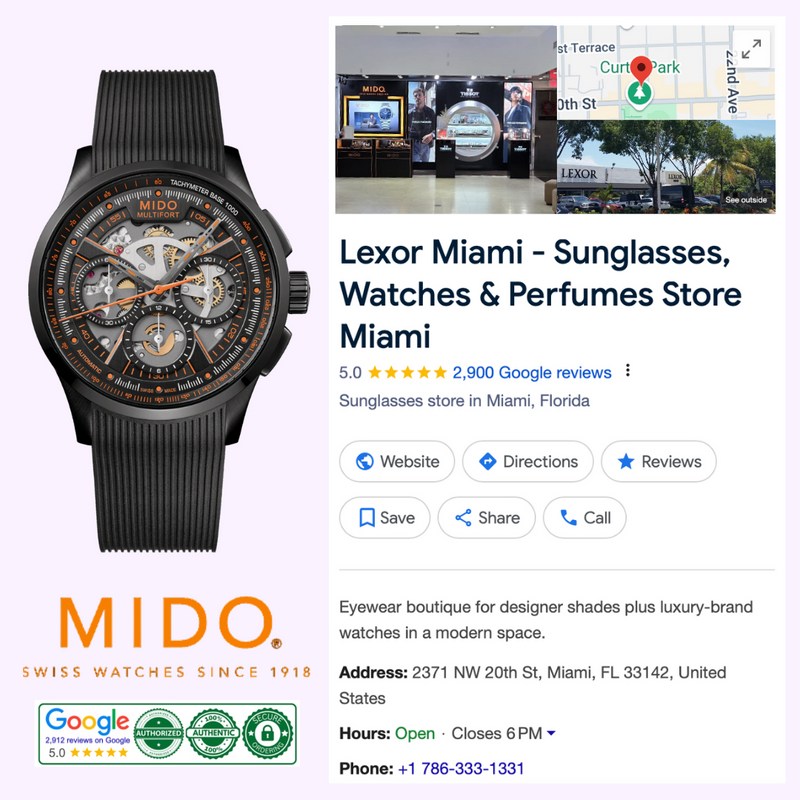 Mido Watches Multifort Skeleton Chronograph M0386623705000