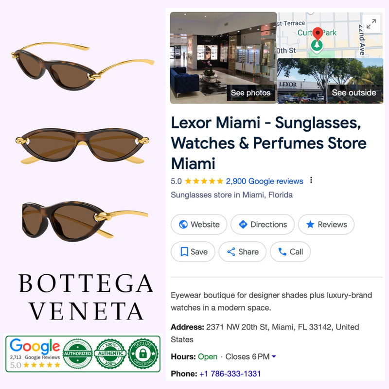 Bottega Veneta Sunglasses BV1390S-002 56 Women upc 889652557939