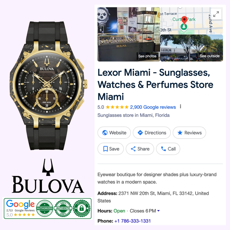 Bulova Watches 98A328 NEW SPECIAL EDITION CURV Forged Carbon
