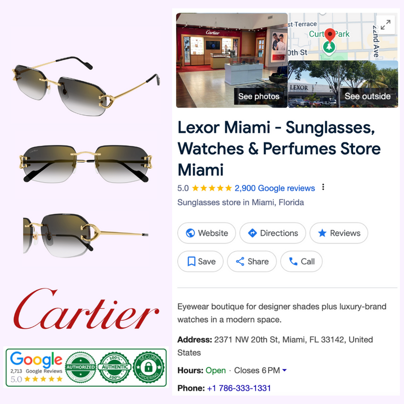 Gafas de sol Cartier CT0468S-001 58 para hombre upc 843023175825