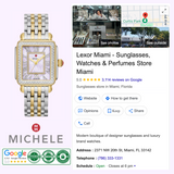 Michele MWW06T000248 Deco Madison Two-Tone 18K Gold-Plated Diamond Women Watches