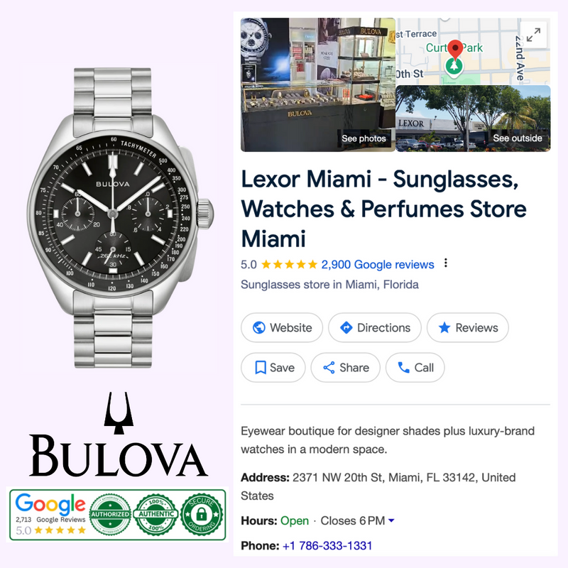 Relojes para hombre Bulova Lunar Pilot 96K111