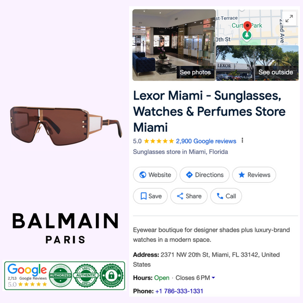 Balmain LE MASQUE BPS-146C-147 Unisex Sunglasses