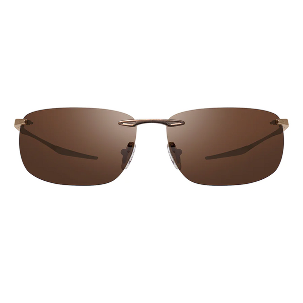 Gafas de sol unisex Revo RE 1170 02 BR Descend Z en marrón satinado
