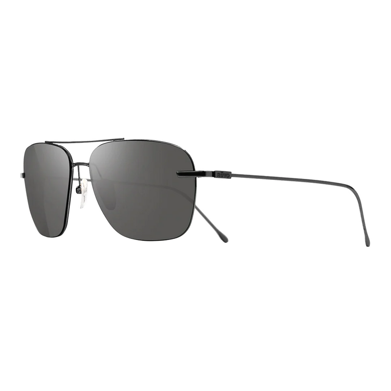 Revo RE 1209 01 GY Air 3 Shiny Black Graphite Titanium Unisex Sunglasses