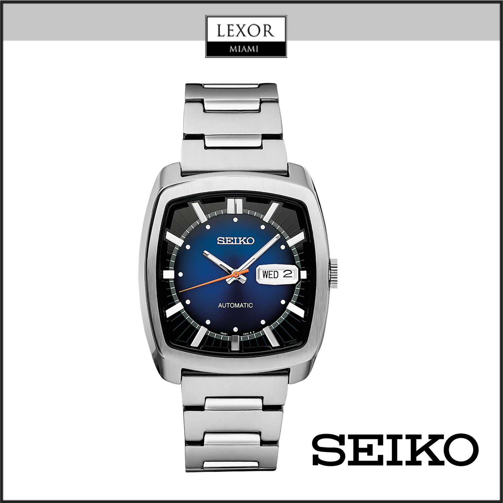 Seiko SNKP23 Recraft Series Silver Stainless Steel Strap Men Watches Lexor Miami