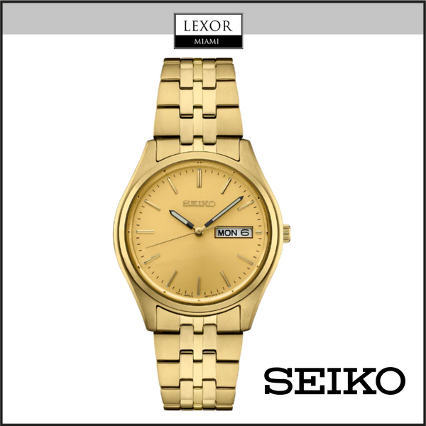 Seiko SUR434 Essentials SGP Analog Champagne Dial Men Watches