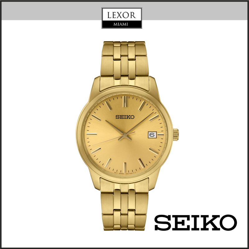 Seiko SUR442 Essentials SGP Analog Champagne Dial Men Watches