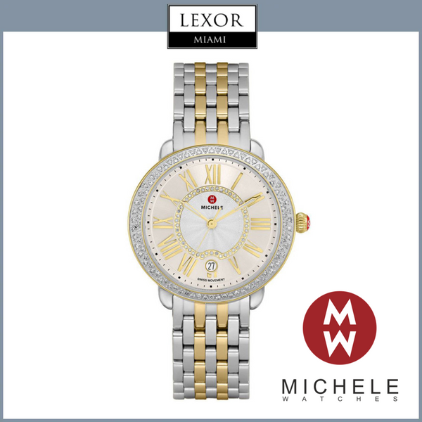 Michele MWW21B000138 Serein Mid Two-Tone 18K Gold Diamond Watch UPC:099945522968