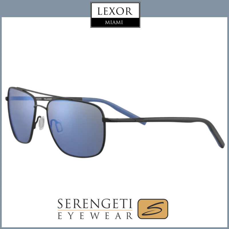 Gafas de sol Serengeti 8819 TELLARO para hombre, color negro y azul mate