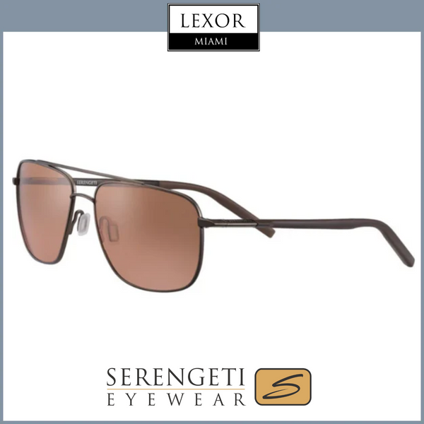 Serengeti 8822 TELLARO Matte Espresso Dark Brown Chocolate Brown Unisex Sunglasses