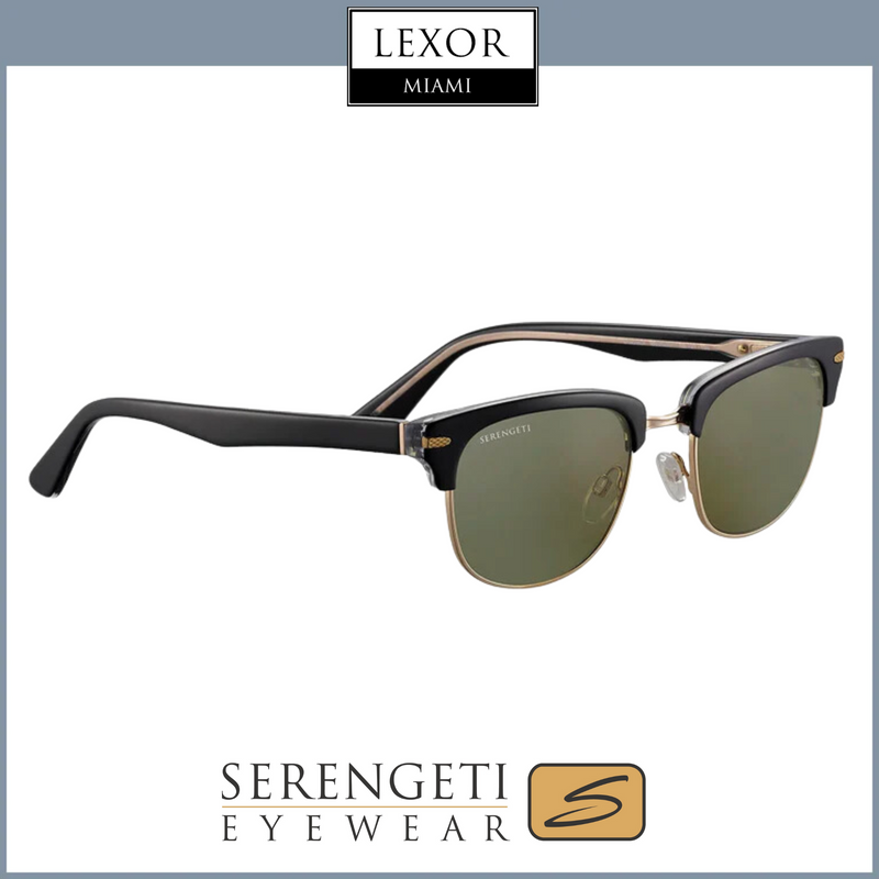 Serengeti CHADWICK Shiny Black Shiny Light Gold - Mineral Non Polarized 555nm Sunglasses