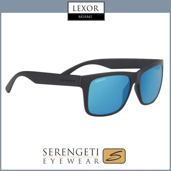 Serengeti POSITANO Matte Black - Mineral Polarized 555nm Blue  Sunglasses