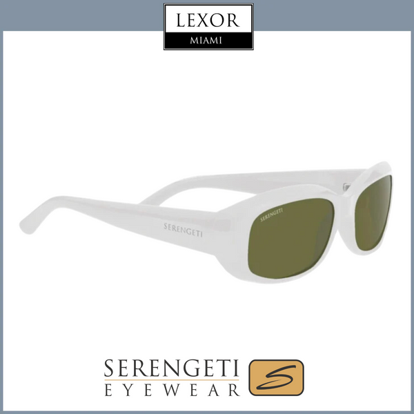 Serengeti SS008001 BIANCA Matte White  Mineral Polarized 555nm M Sunglasses