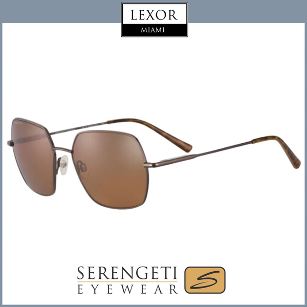 Óculos de sol masculinos Serengeti SS548001 LOY marrom chocolate brilhante