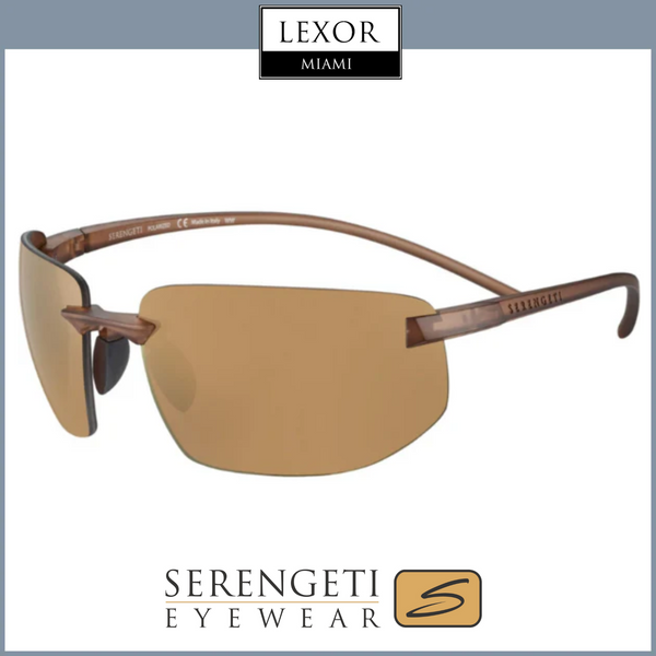 Óculos de sol masculinos Serengeti SS553001 Lupton Matte Crystal Light Brown
